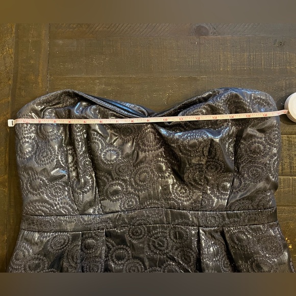 PURE Alfred Sung - Silver Strapless Dress for Party, Wedding guest, graduation - Picture 7 of 8